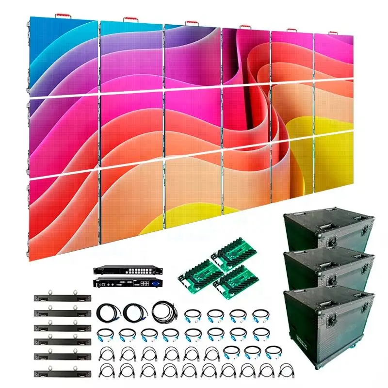 P2 P3 P2.5 P4 P5.93 P6 P8 P10 Full Color Waterproof Hd Video Wall Advertising Display Panel Indoor Outdoor Led Display Screen