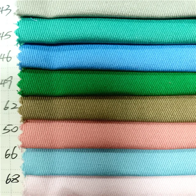 Good quality cotton spandex fabric roll woven textiles 97 cotton 3 spandex twill men pants fabric