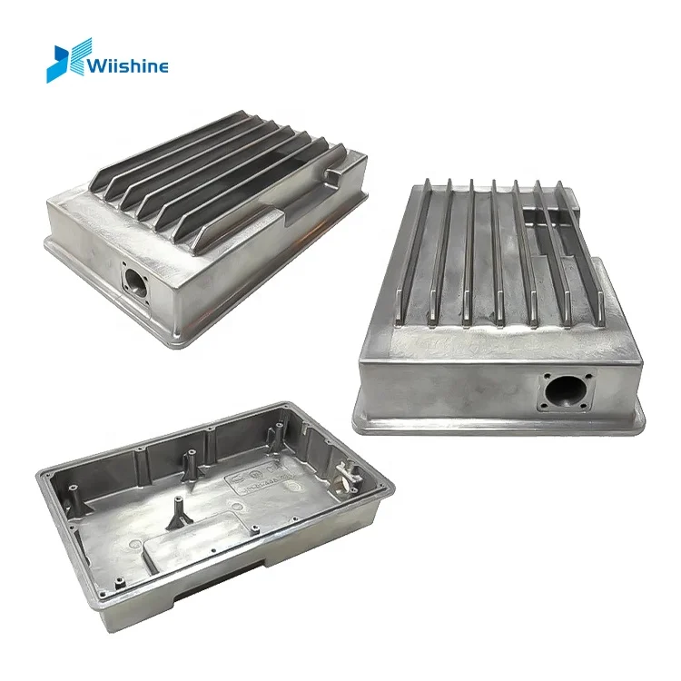 OEM ADC12 алюминиевый сплав литье радиатора корпус порошкового рисунка промышленное оборудование автозапчасти