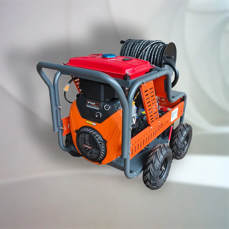 LC 170BAR 30LPM 27KW sewer Exclusive Automation  of hose sewer drain cleaner hydro jetting machine drain jetting machine