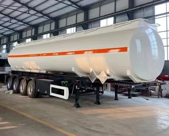 Chemical Phosphoric Acid Transport Aluminium 4Axles Diesel Fuel Oil Petrol Tanker Lorry Milk Tank Ship Water Tanker Semi Traile