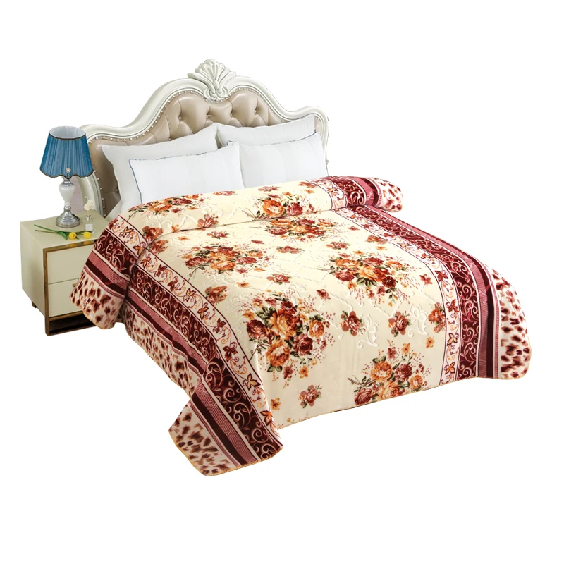 Korean super soft plush raschel blankets 220 x 240 king size single electric warm nonwovens used blankets bale second hand near