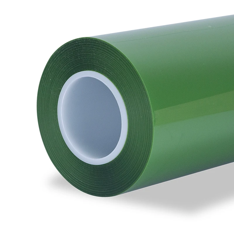 PET high temperature tape Green circuit board electroplating paint acid and alkali resistant single side silicone tape