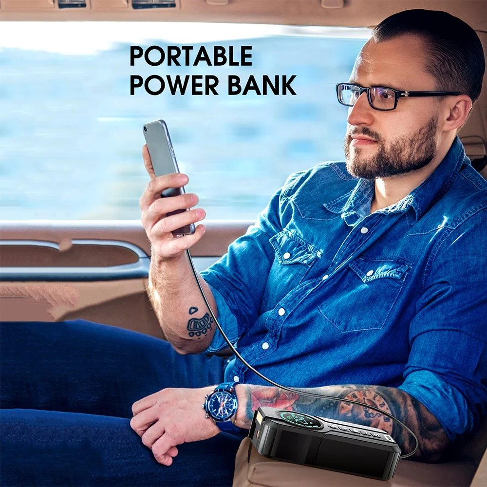 Factory Wholesale 8400Mah Super Capacitor Jump Starter Tire Inflator Air Pump Car Jump Starter With Air Compressor