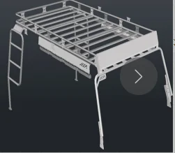 4x4 багажник на крышу для Jeep Wrangler JK 2007 + специальный лазерный кронштейн 4 двери