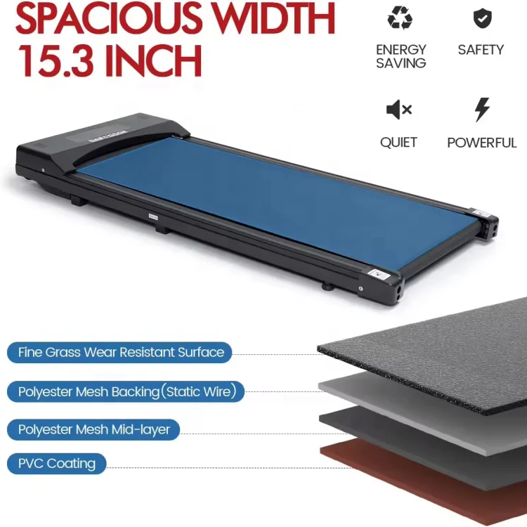 Mini smart electric walking pad under desk flat treadmills for running motorized fitness treadmill exercise machine for home gym