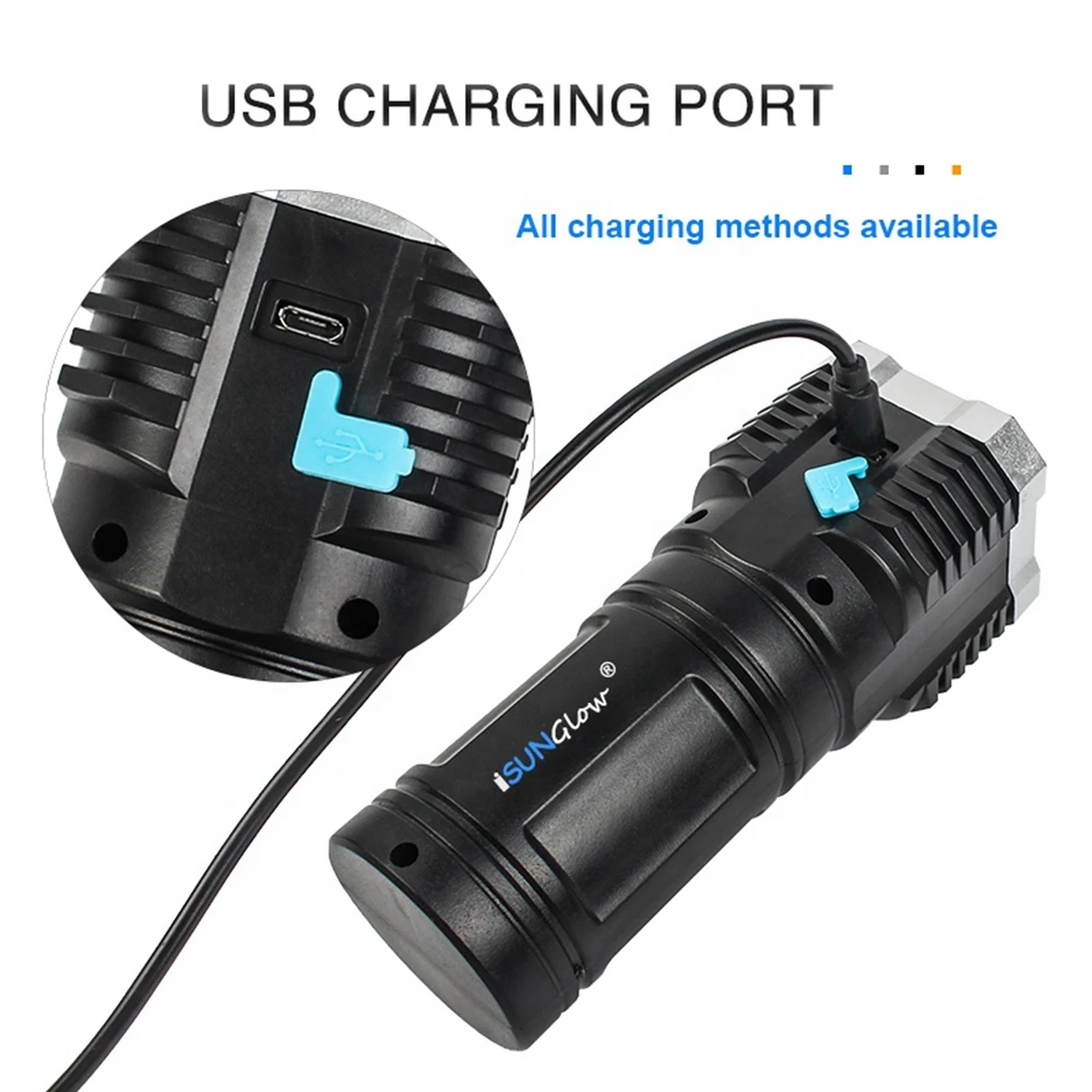 Тактический фонарик по заводской цене с USB-зарядкой миниатюрный для активного отдыха походов аварийного освещения кемпинга маленький светодиодный