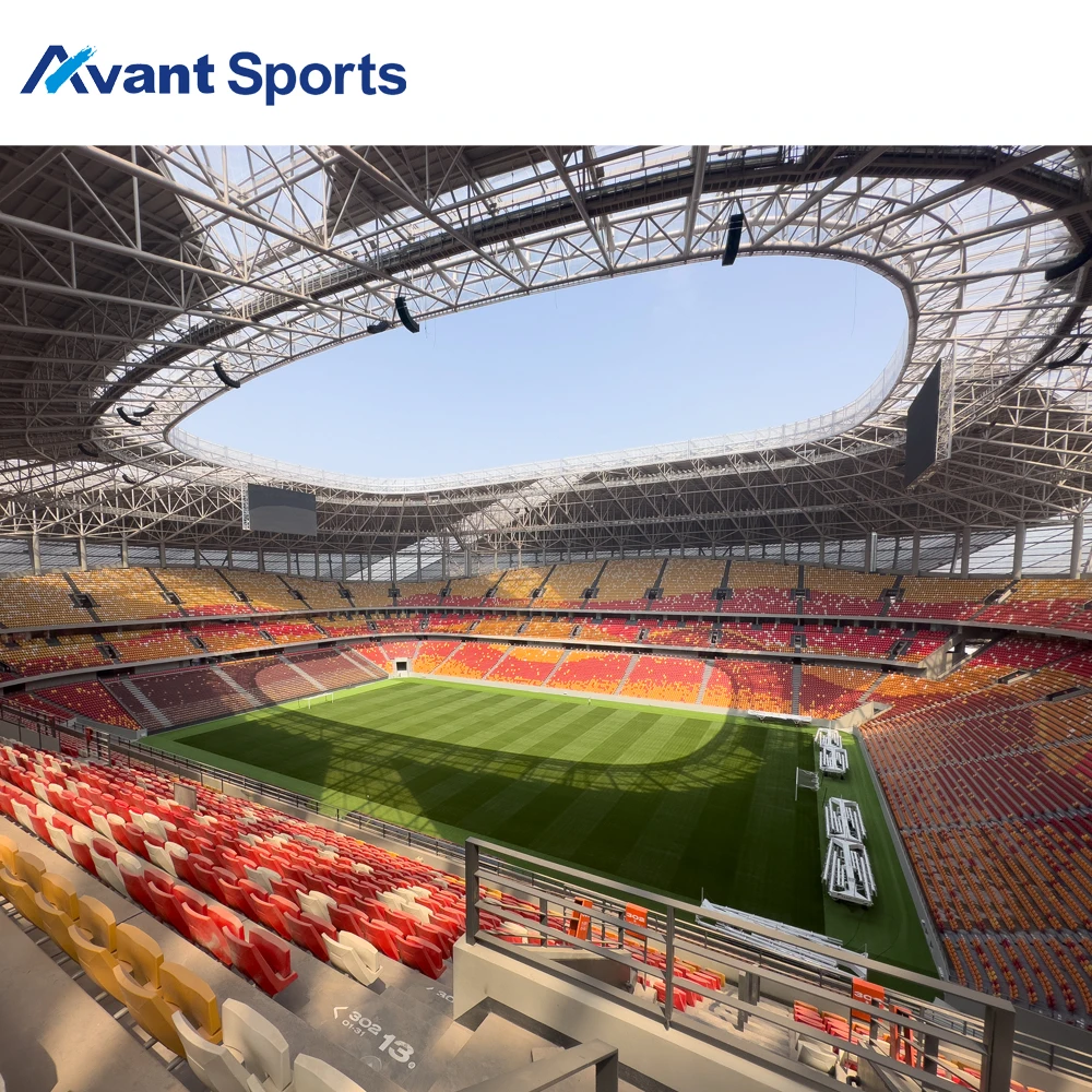 Outdoor Sports Center Seating Solutions By Avant Large Football Field Spectators Bleacher Seats Arena Temporary Stadium Chairs