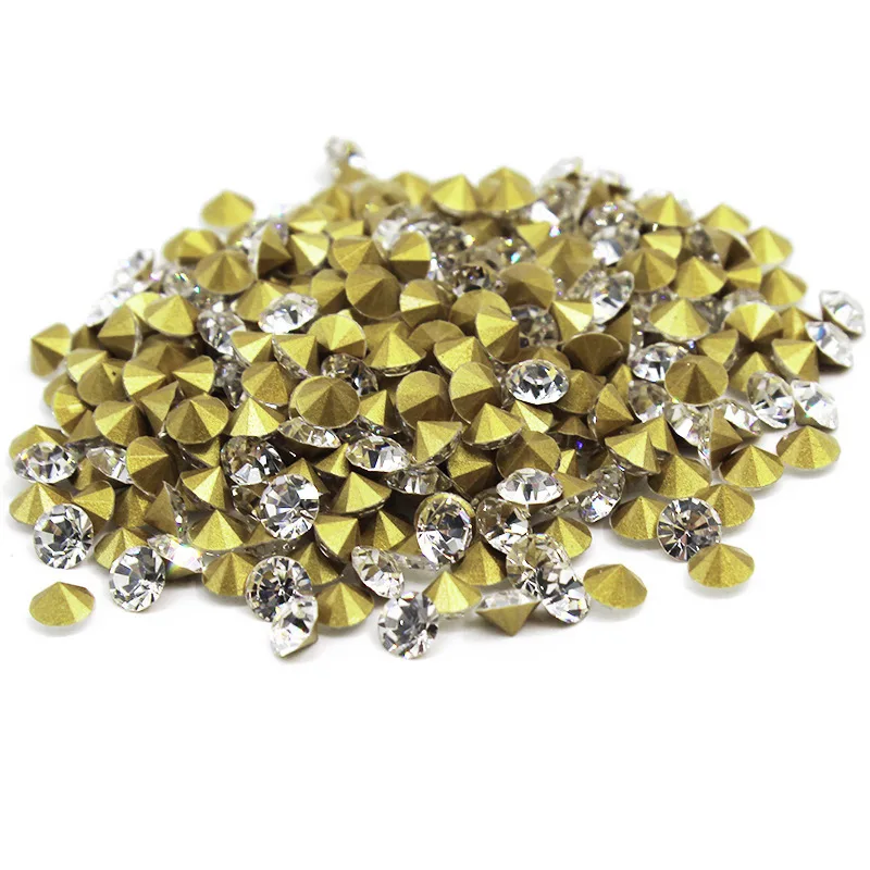 China SS12 Rhinestones Chaton Glass Stones Crystal Point back Rhinestones