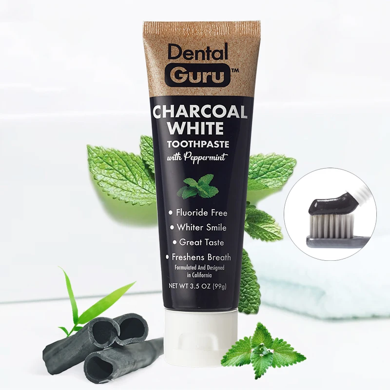 105g Private Label Custom Packing Natural Active Charcoal Teeth Whitening Toothpaste Price Bamboo Charcoal Toothpaste