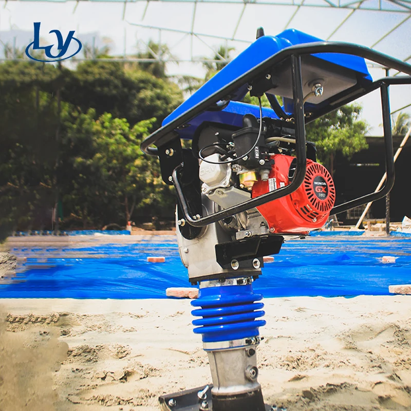 Vibratory gasoline hopping impact tampers for pavement compaction Type HCR125