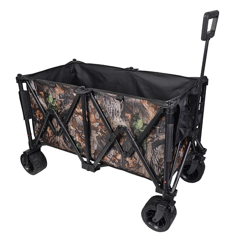 Fashion Design Collapsible Wagon Convenient Push-Pull Folding Garden Cart Wagon Wholesale