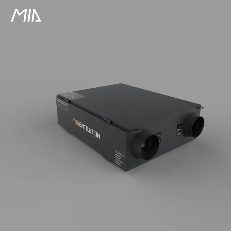 Рекуператор MIA 150 м3/ч HRV ERV рекуперация тепла/энергии Вентиляция с теплообменным сердечником угольный фильтр HEPA для дома