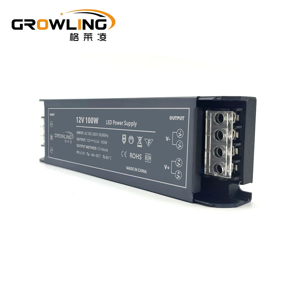 Factory made pf0.95 smps 4.17a 5a 8.3a 10a 12v 24v led rgb power adapter 100w led driver 36v