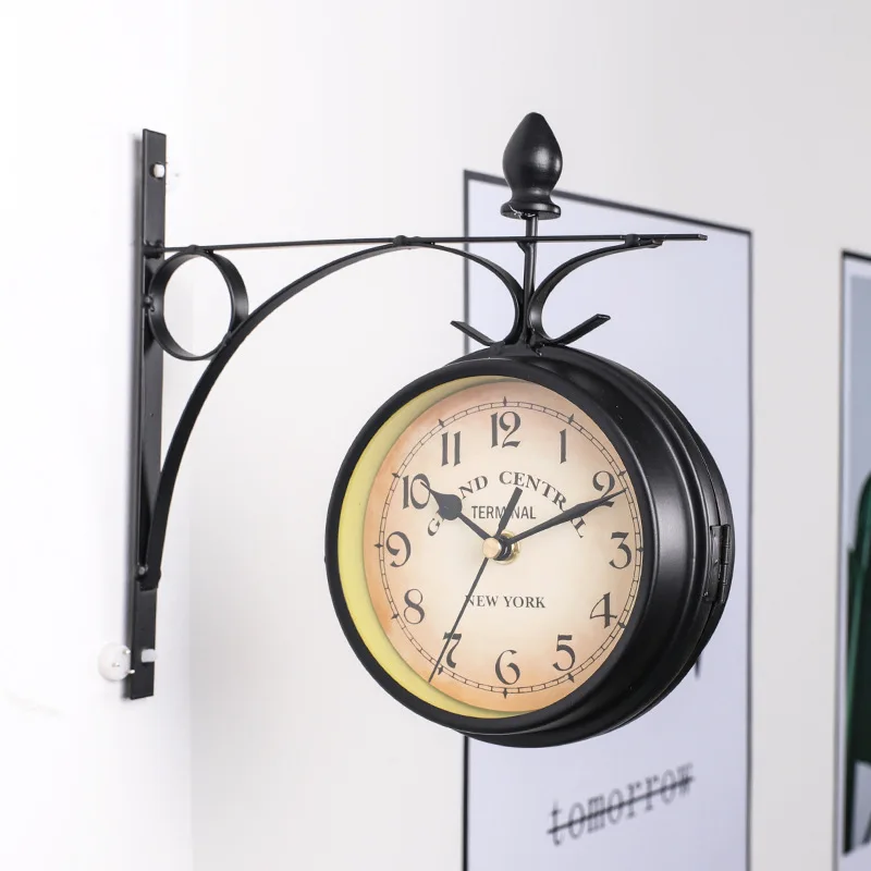odm/odm modern wall clock Mute metal peacock decorative wall clock reloj de pared