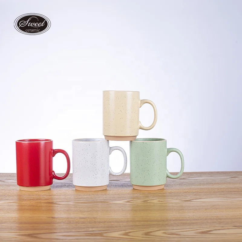 2024 new design  christmas decoration items 16oz popular silk debossed printing   white ceramic coffee mug