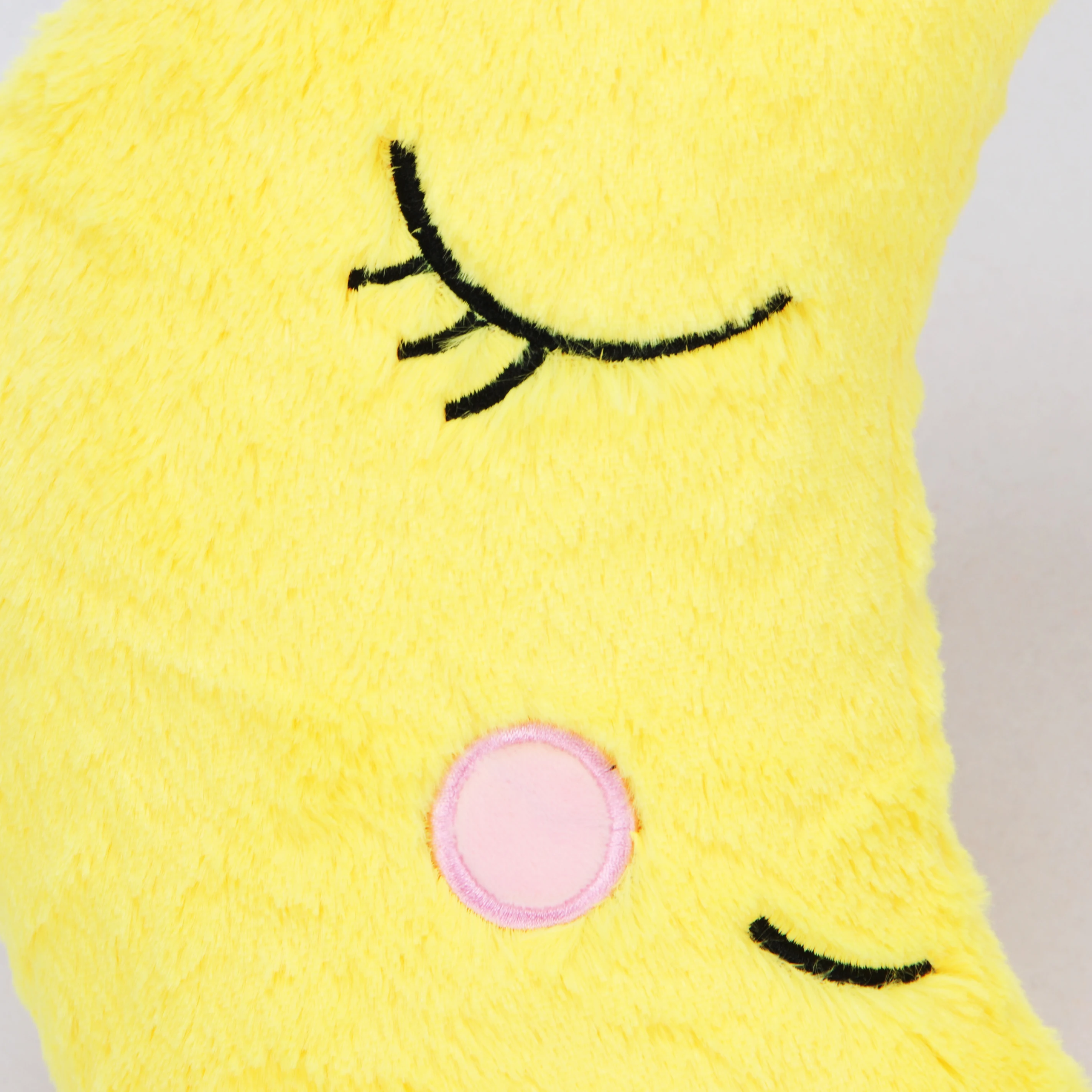 fashion cute baby head decorative Smiling half Moon pillow cushion
