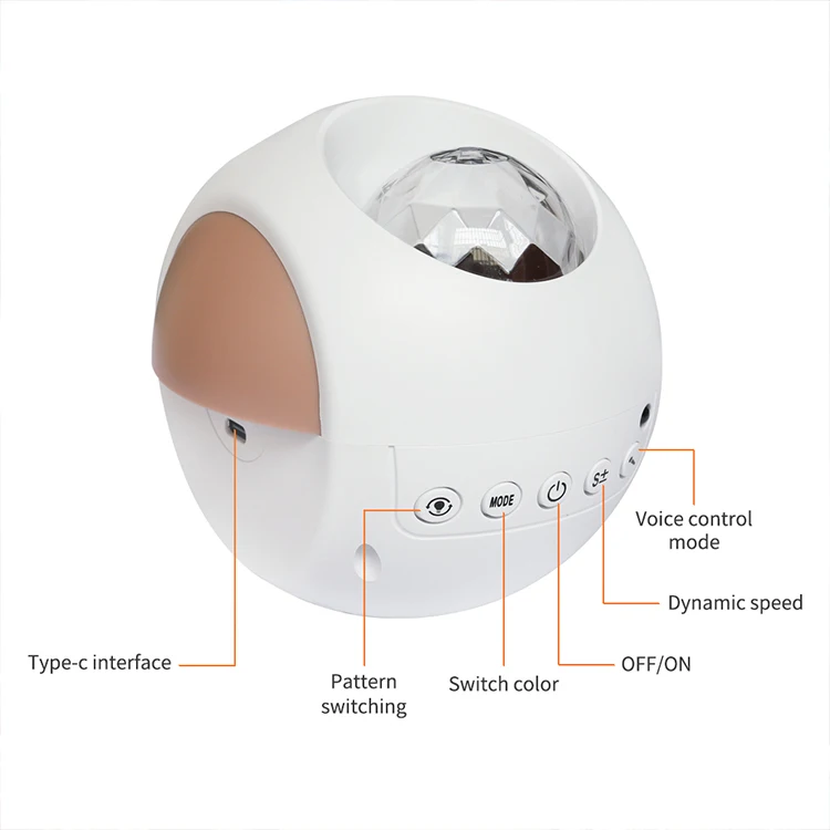 Home Decoration Table Lamp Night Light Space Projector Wireless Wifi Starry Light