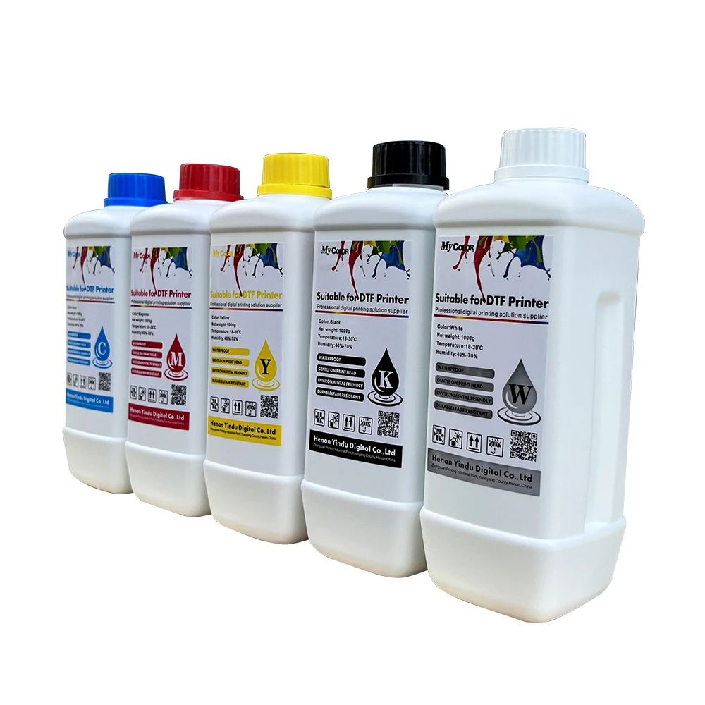 MyColor Universal CMYK Color Heat Transfer Pigment Ink Digital Printing Type for DTF Printers Factory Price