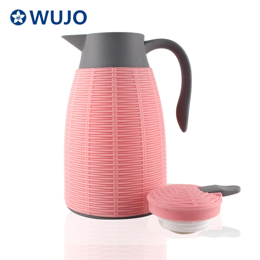 
0.7L 1 liter vacuum flask glass inner rattan thermos thermal carafe 