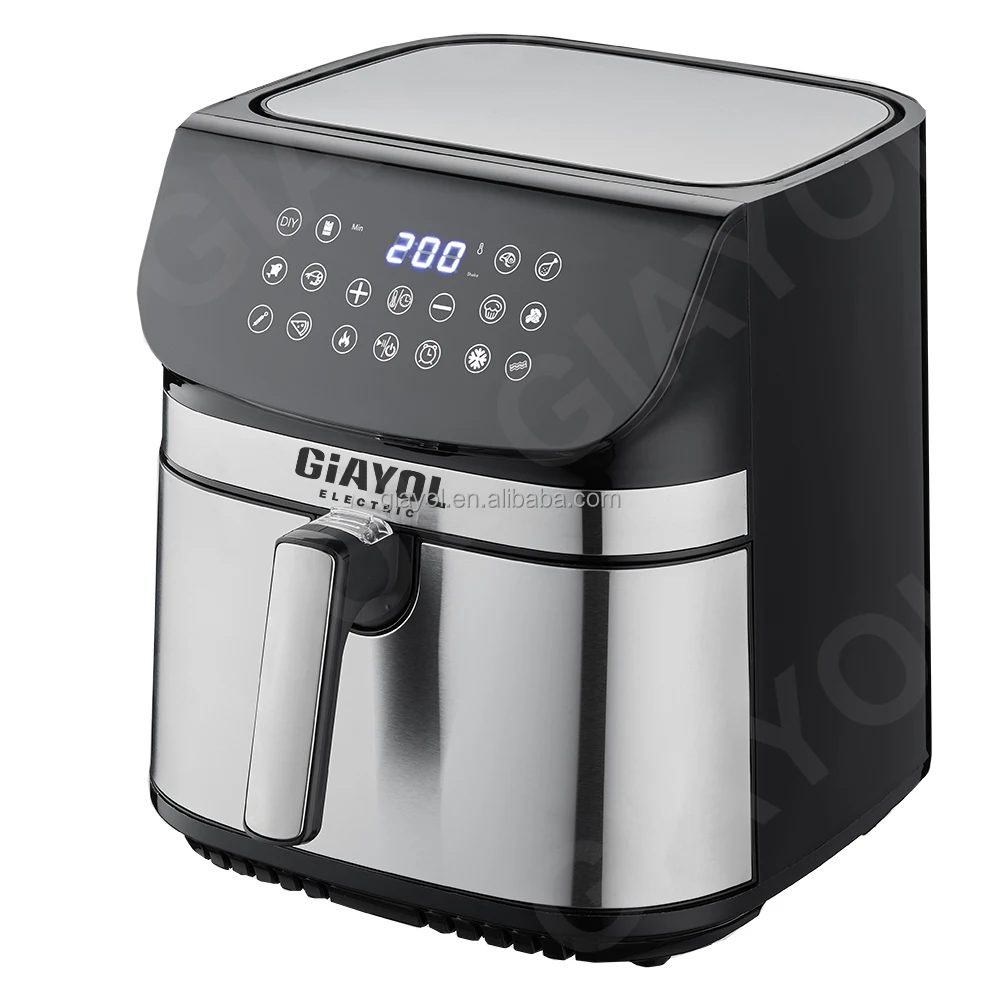 best price and quality 1800W 9L 12L  air frier without oil digital control with visible window Oil Free Cooker Air fryer