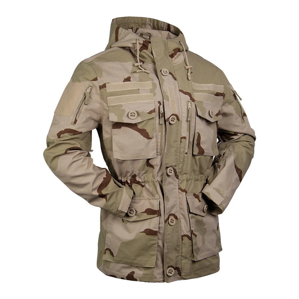 China Cema Camo Windrunner Winter Warm Suit Tri Color Desert Tactical Field Jacket