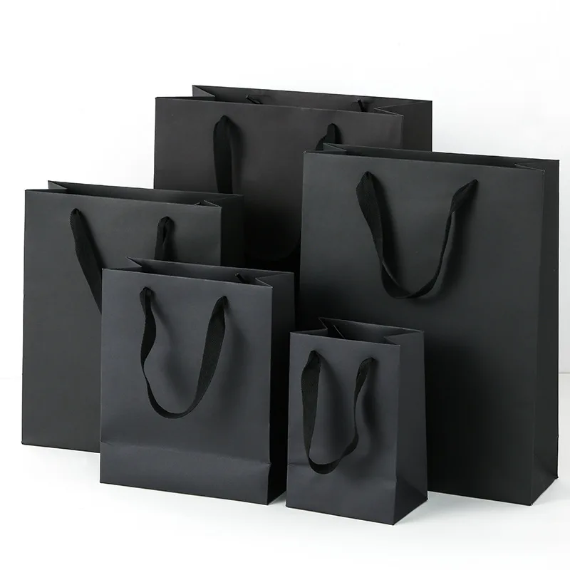 Clothing Carrying Paper Bag Custom Advertising logo Business Gift Thickened Advanced Beauty Bags High-grade  Customization