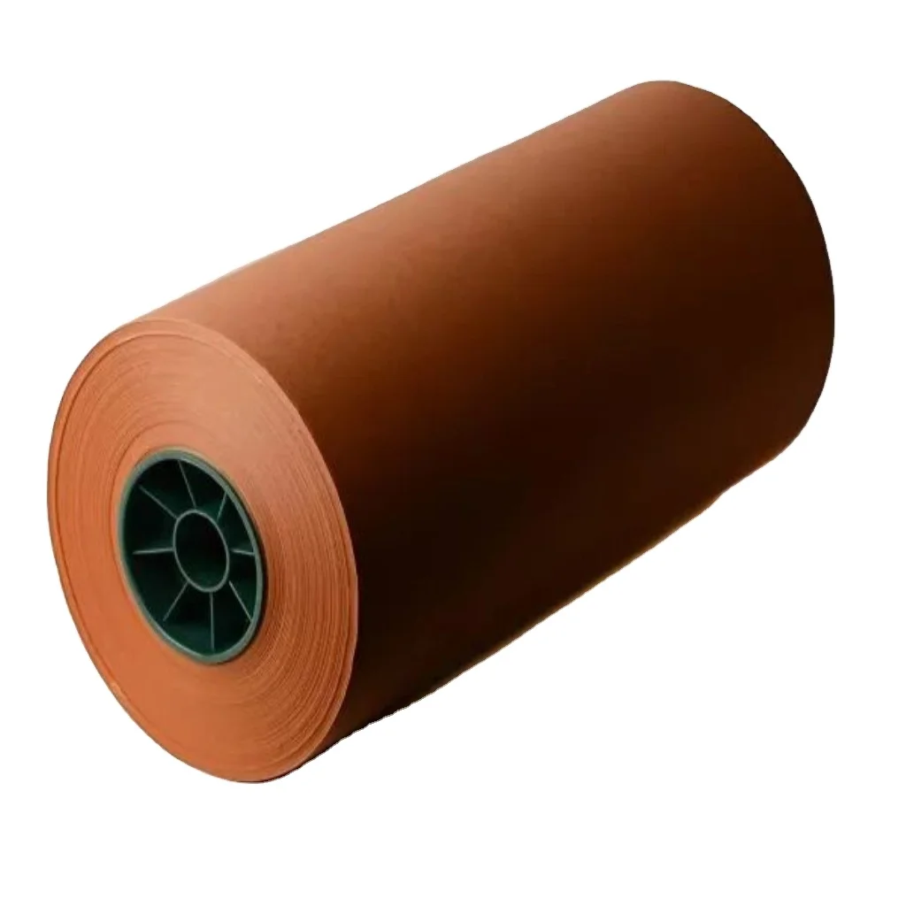 China Hongchang Jumbo Reel Kraft Packaging Wrapping Pink Butcher Kraft Baking Bucther Paper