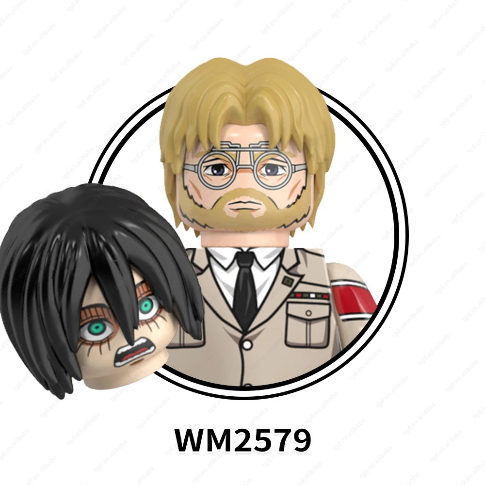 WM6165 Reiner Ymir Zeke Jaeger Cartoon Figures Series Child Gifts Puzzle  Building Block Sets Educational Anime Kids Toys