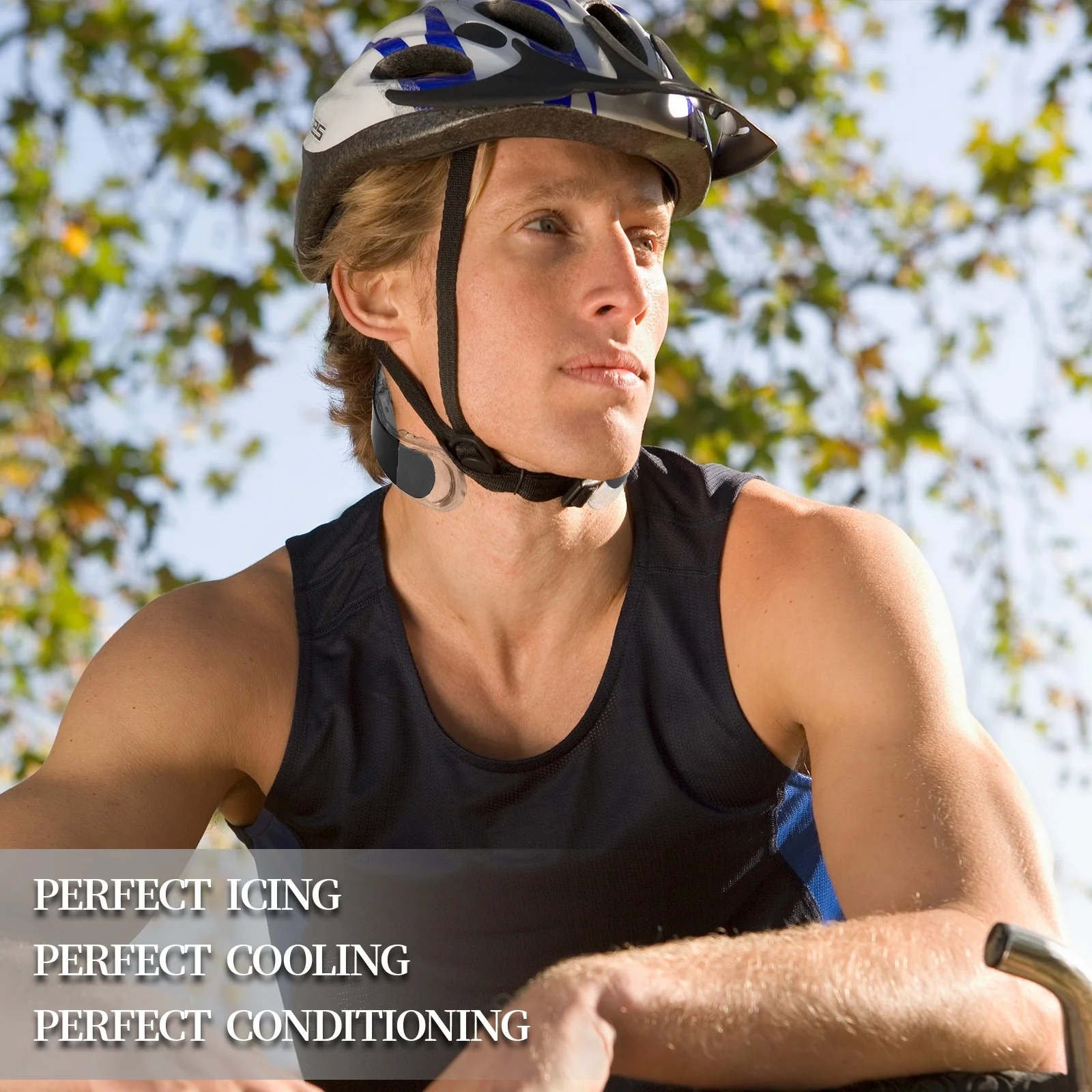 PCM Neck Cooler the wearable cooling, reusable personal chilling and cooling accessory Dual-Temperature Cooling Neck Device