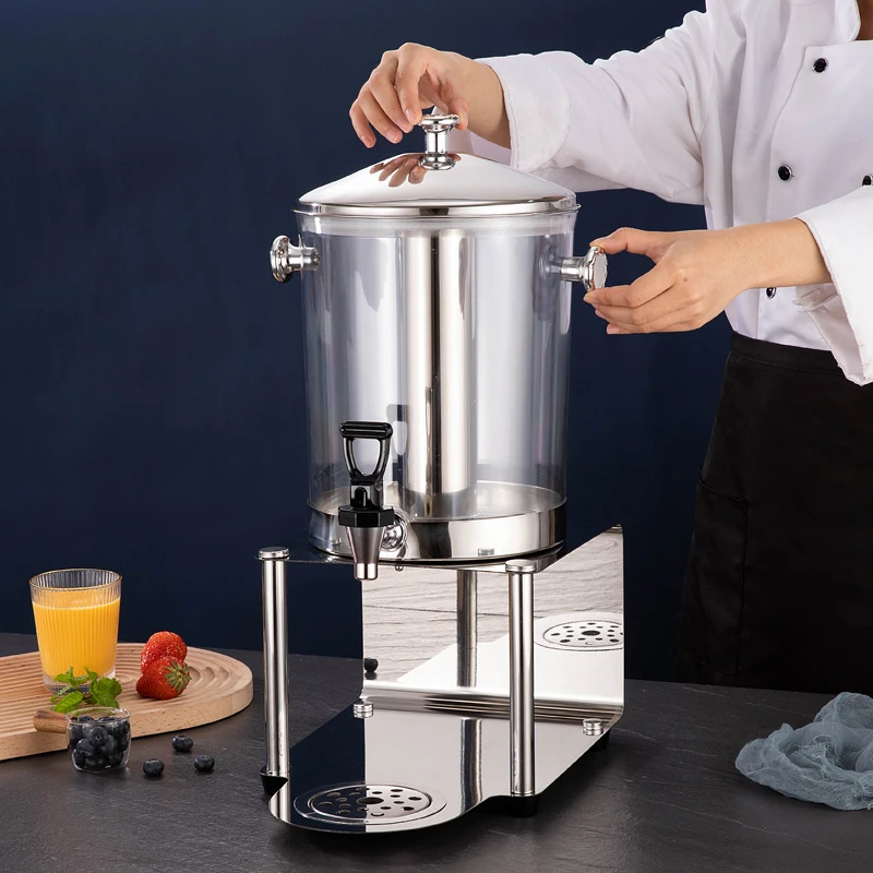 Self-service Desktop Juice Cold Dispenser Stainless Steel Self-service Barrel Beverage Juice Dispenser