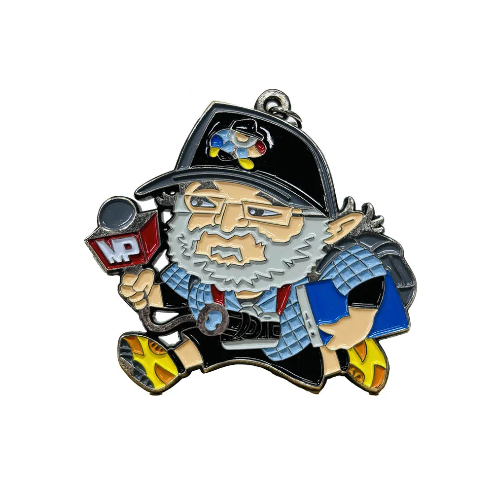 Custom High quality  soft enamel black nickel plated key chain custom zinc alloy die cast metal key chain