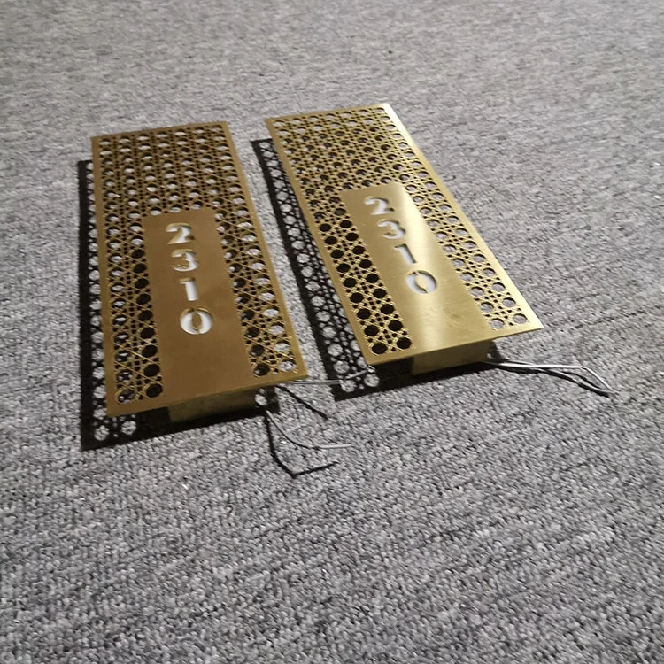 Nonluminous Acrylic Led Room Number Door Signs With ADA Braille