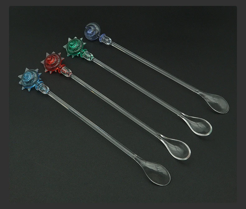 Factory Hot Sales Bar&restaurant Ocean Art Mixing Stick Style Spoon Acrylic Mixing swizzle sticks