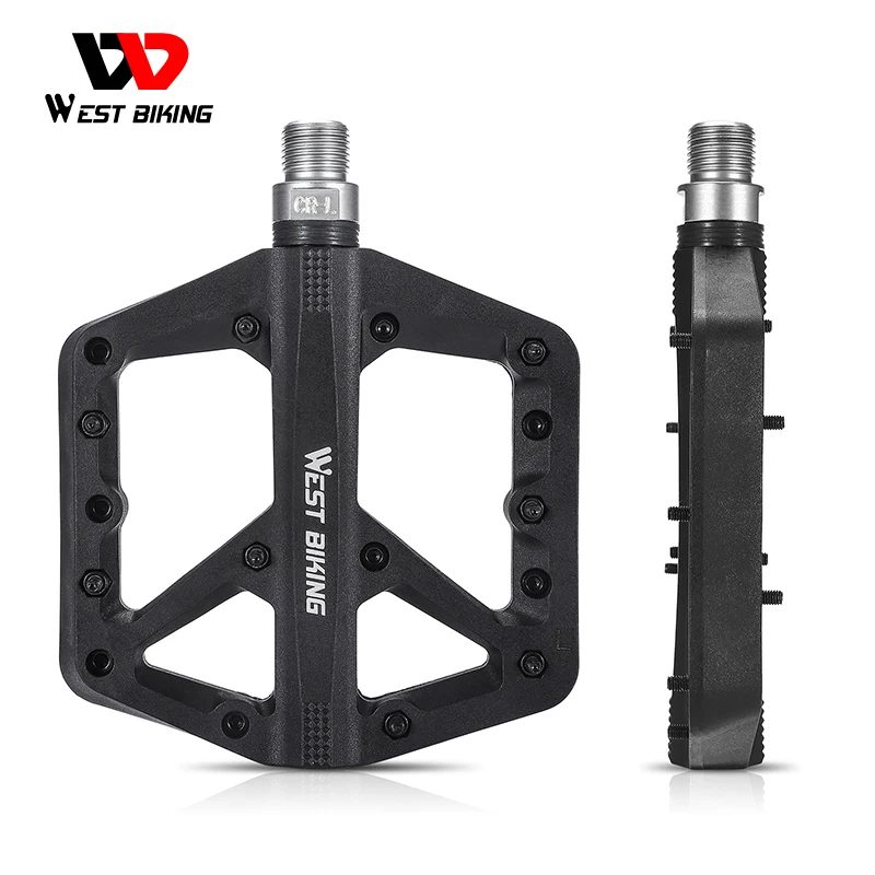 Велосипедная педаль WEST BIKING, усиленная стекловолокном, устойчивая к дождю, пыле и ультрафиолету, 6 цветов