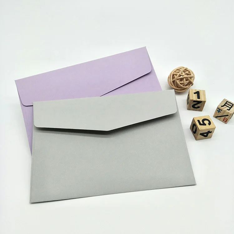 Nice design many colors colorful customized size pink green paper voucher envelope