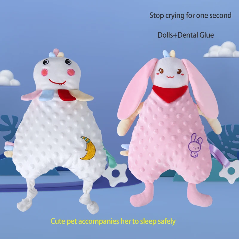 co-sleeping pacifying towel co-sleeper baby fancy plush toy baby sleeping dolls pacifying dolls parent-child ringing plush toys