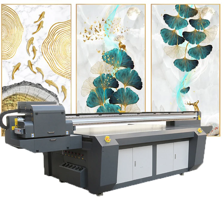 YDM UV Large Format Flatbed Printer 2513 printing on cylinders bottles mugs wine