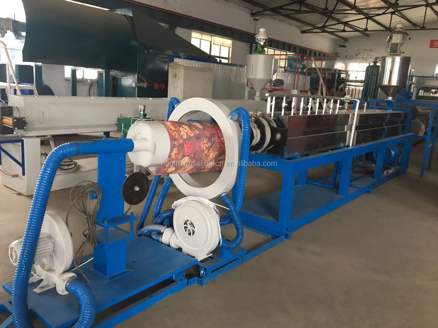 Polyethylene foam stick/rod pipe production line