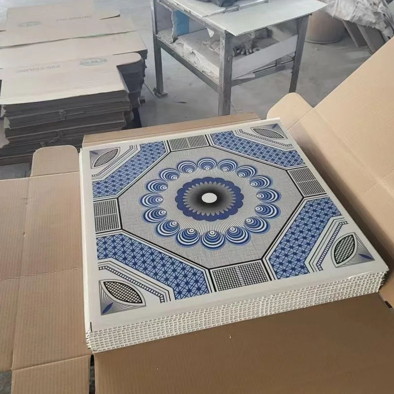 New Decorative morden design interior white Square 60*60cm Pvc Ceiling Panel Board 2x2 ceiling tiles for house ceiling