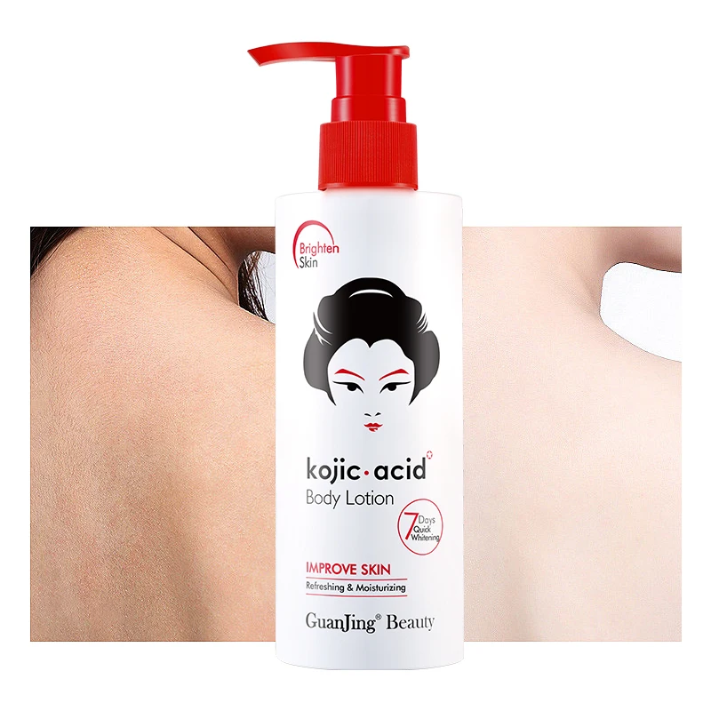High Quality Wholesale Luxury Moisturizing Lightening Natural Skin Whitening kojic San Body Lotion