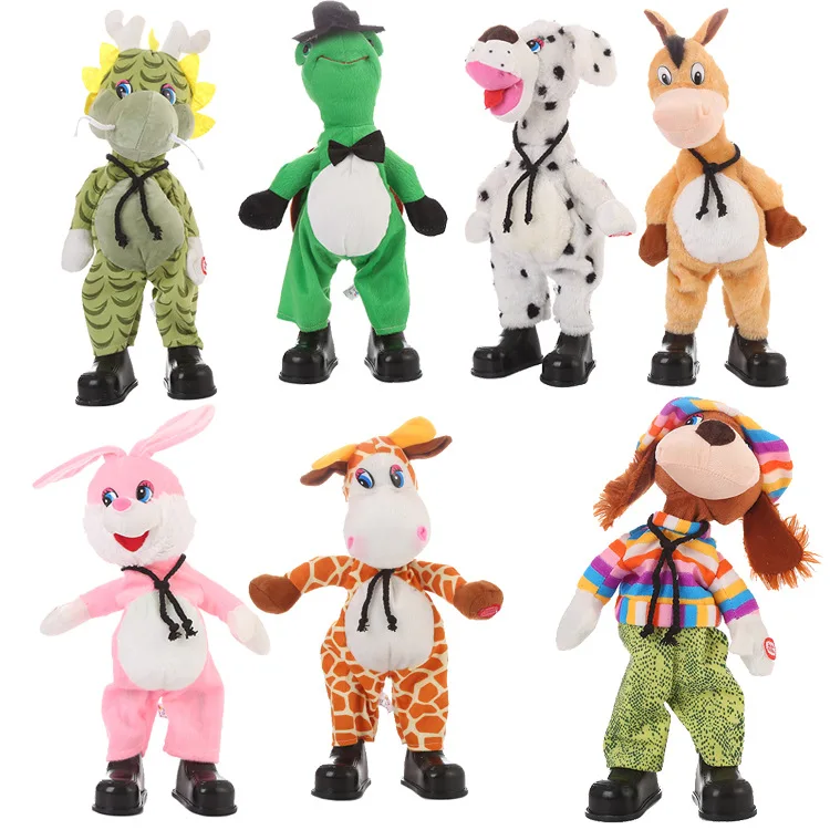 Hot Sale 10 style Stuffed Toys singing Kid Gifts Funny Dancing Animal Plush Toys Children Toys
