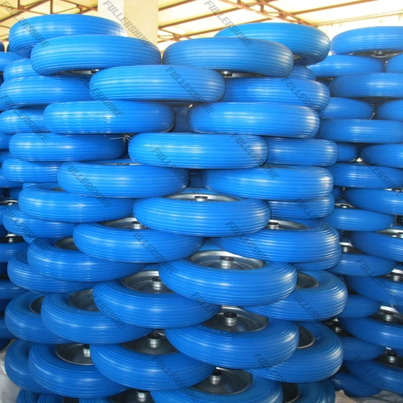 4.10/3.50-4 flat free wheel/polyurethane PU foam wheel