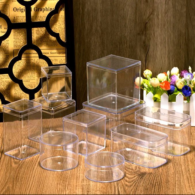 wholesale food grade plastic jar manufacturer clear cake jar plastic wedding transparent hard cake cookie jar plastic with lid