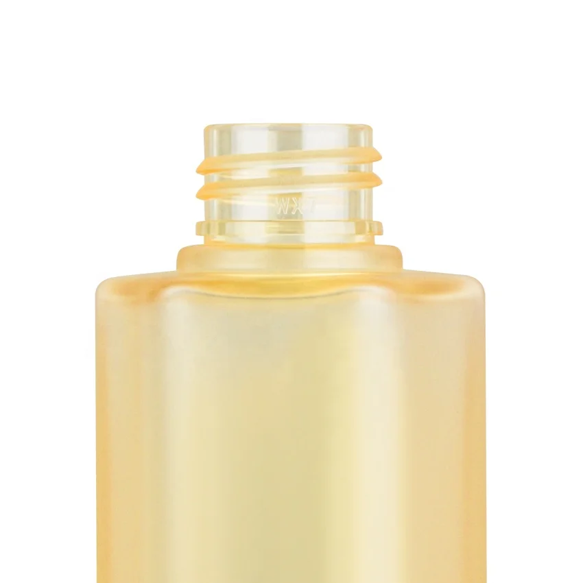 Gold hexagon matte plastic Hair oil applicator bottle Wholesale hair oil bottle  hair oil pet bottle150ml