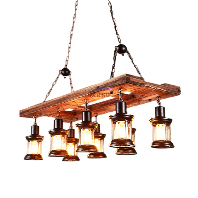 antique high ceiling wood frame electricity chandelier