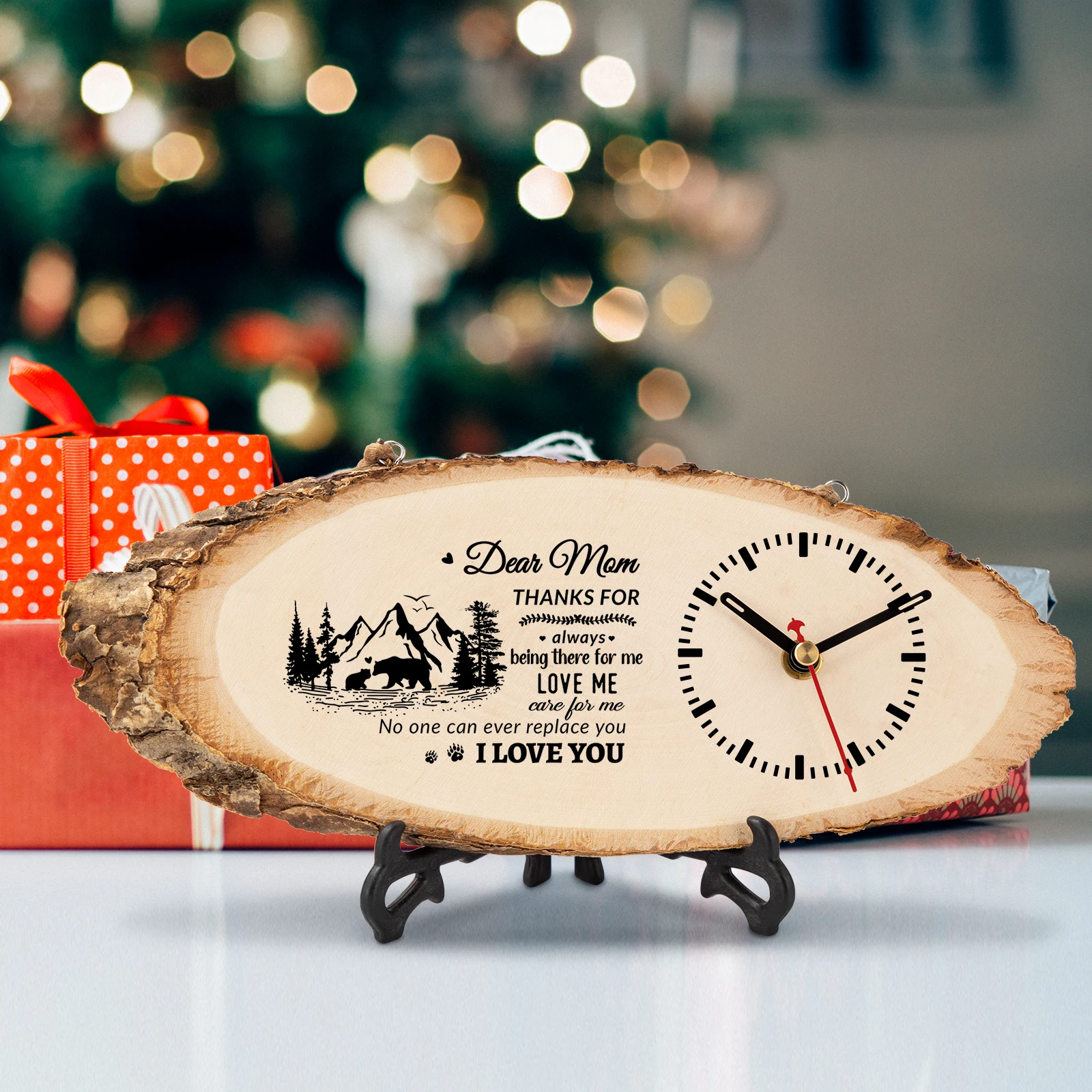 Mothers day gift Birthday gift to Mom China manufacturer souvenir gift farmhouse custom sublimation DIY Wooden Wall Clocks