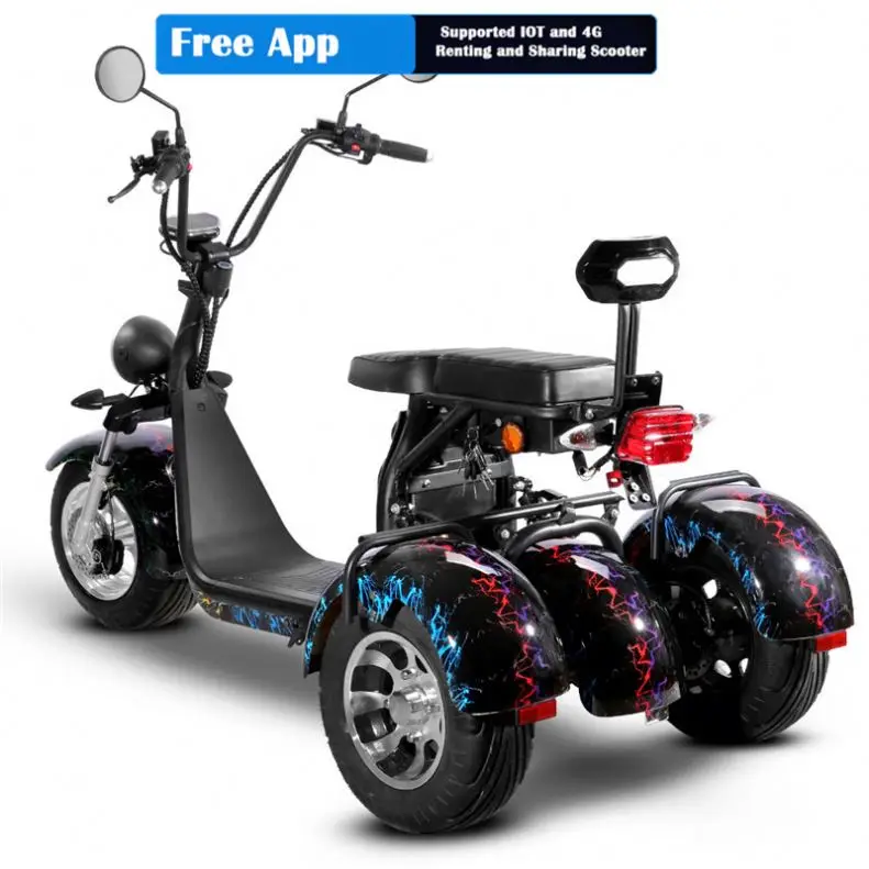 Hot Citycoco 1000W/1500W/2000W Electric Scooter 3 Wheel Citycoco Anwa For Adult