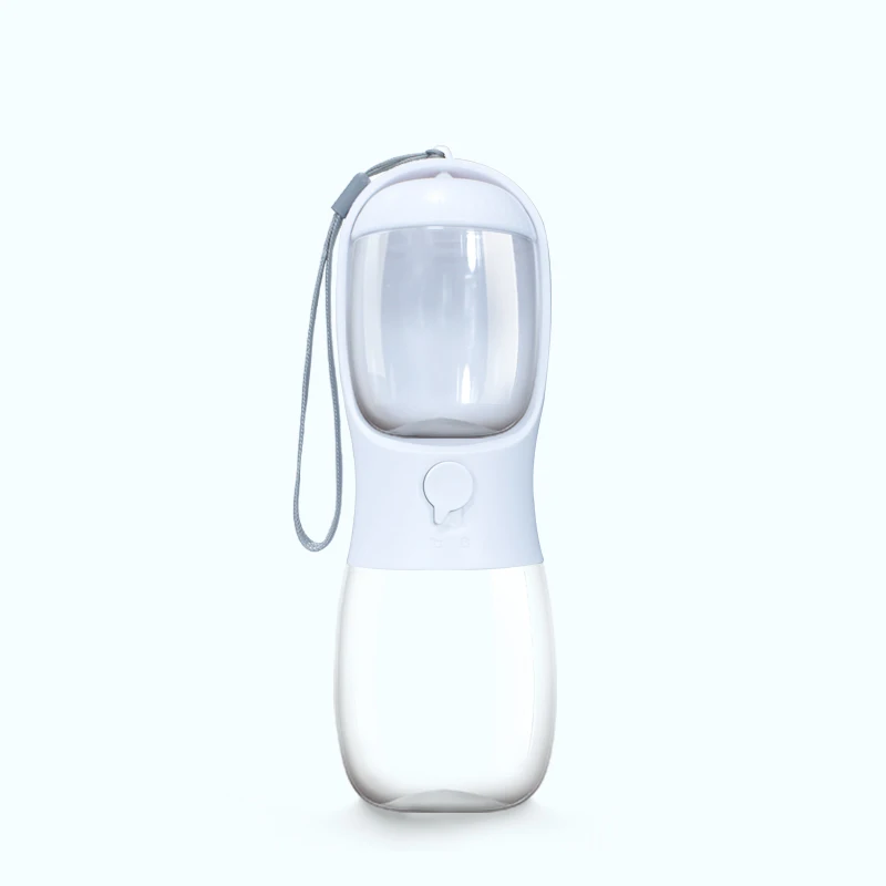 Factory Wholesale Cheap Hot Sales Portable Plastic Travel 300ml Pet Dog Water Bottle Outdoor Walking With Dog Food Container