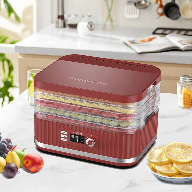 400W Food Dehydrator 5-9Trays LCD digital version Faster Drying for Beef Jerky  Meat Fruit Dog Treats Herbs